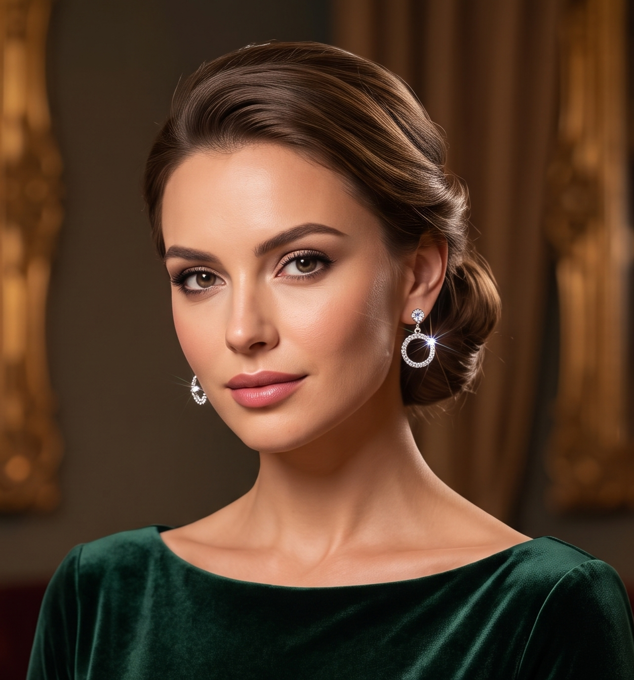 Silver Solitaire Stud and Pavé Circle Drop Earrings
