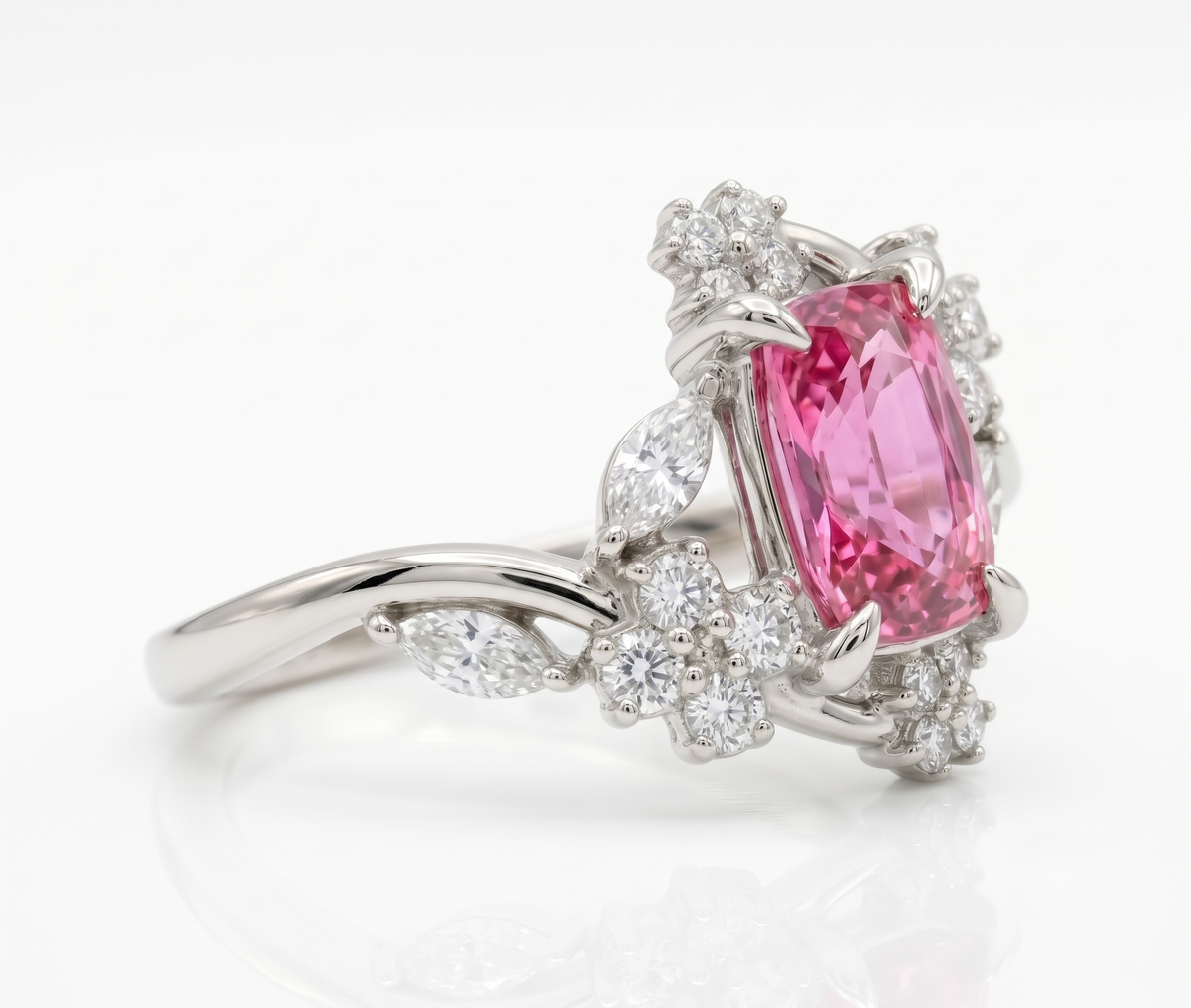 The Silver Fuchsia Garden Ring