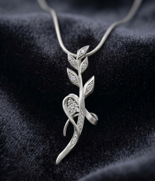 The Enchanted Silver Vine Pendant