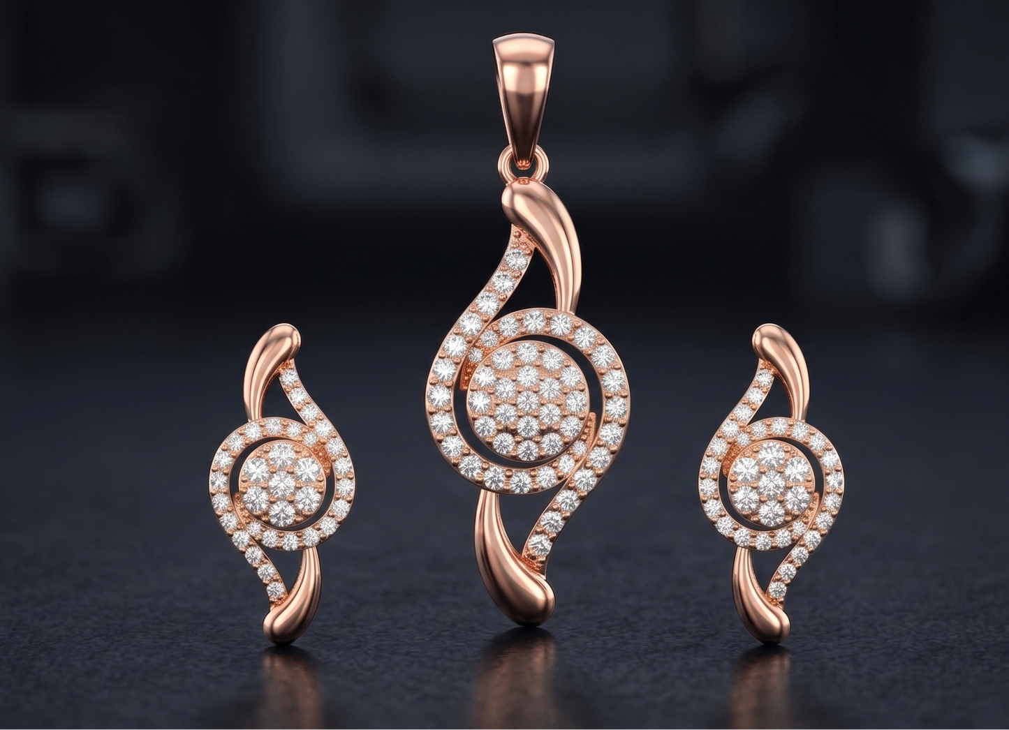 The Treble Clef Silver Pendant Set