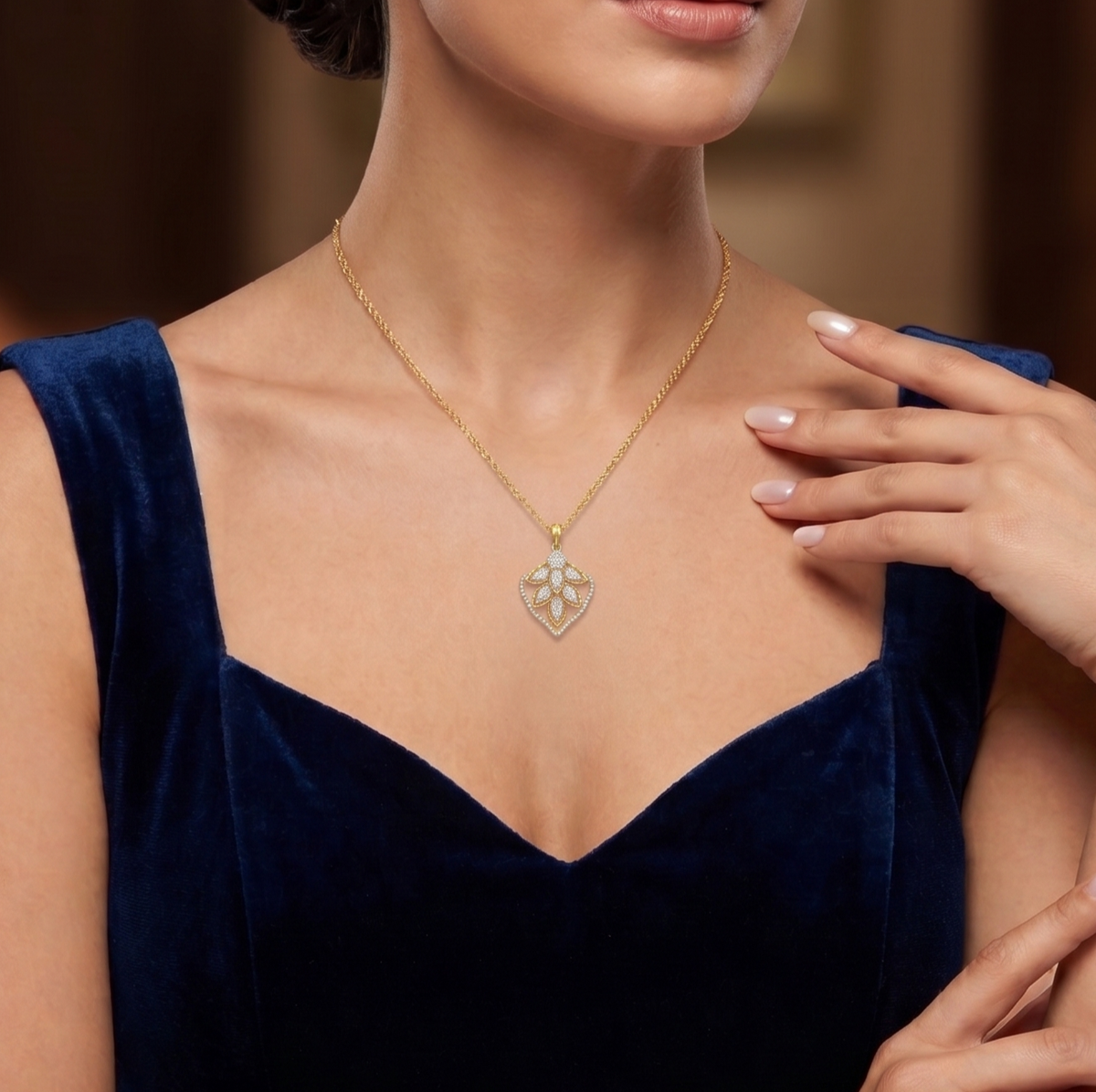 The 'Heirloom' Botanical Shield Silver Pendant