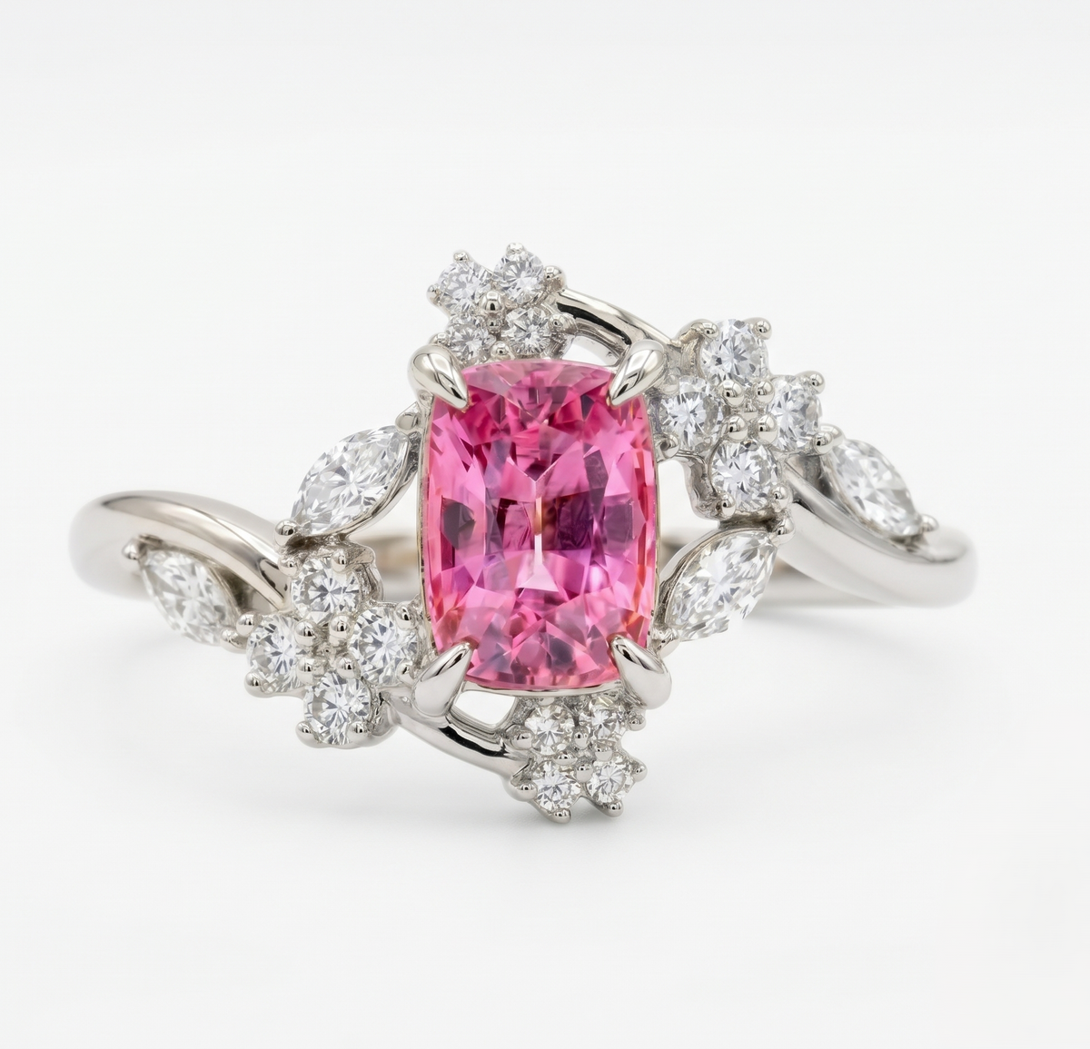 The Silver Fuchsia Garden Ring