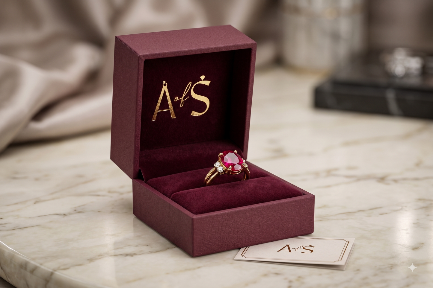 Classic Oval Ruby Statement Ring
