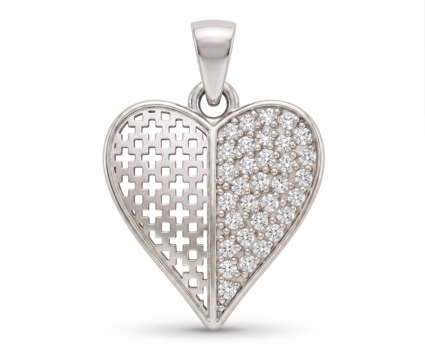 The heart 925 silver chain pendant