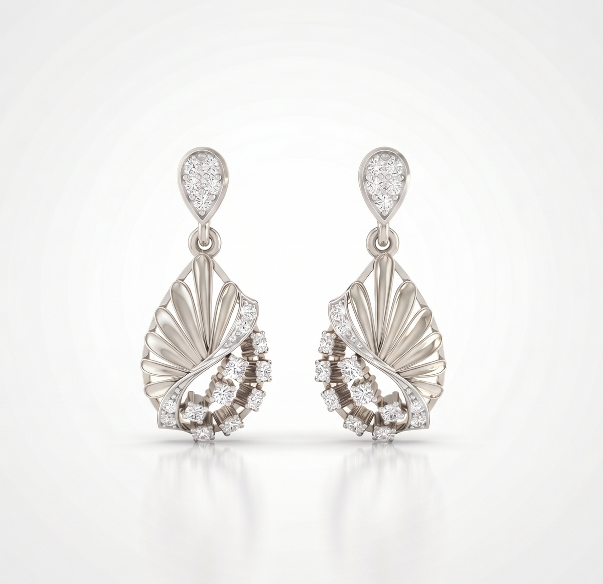The AOS Oceanic Swirl Silver Earring