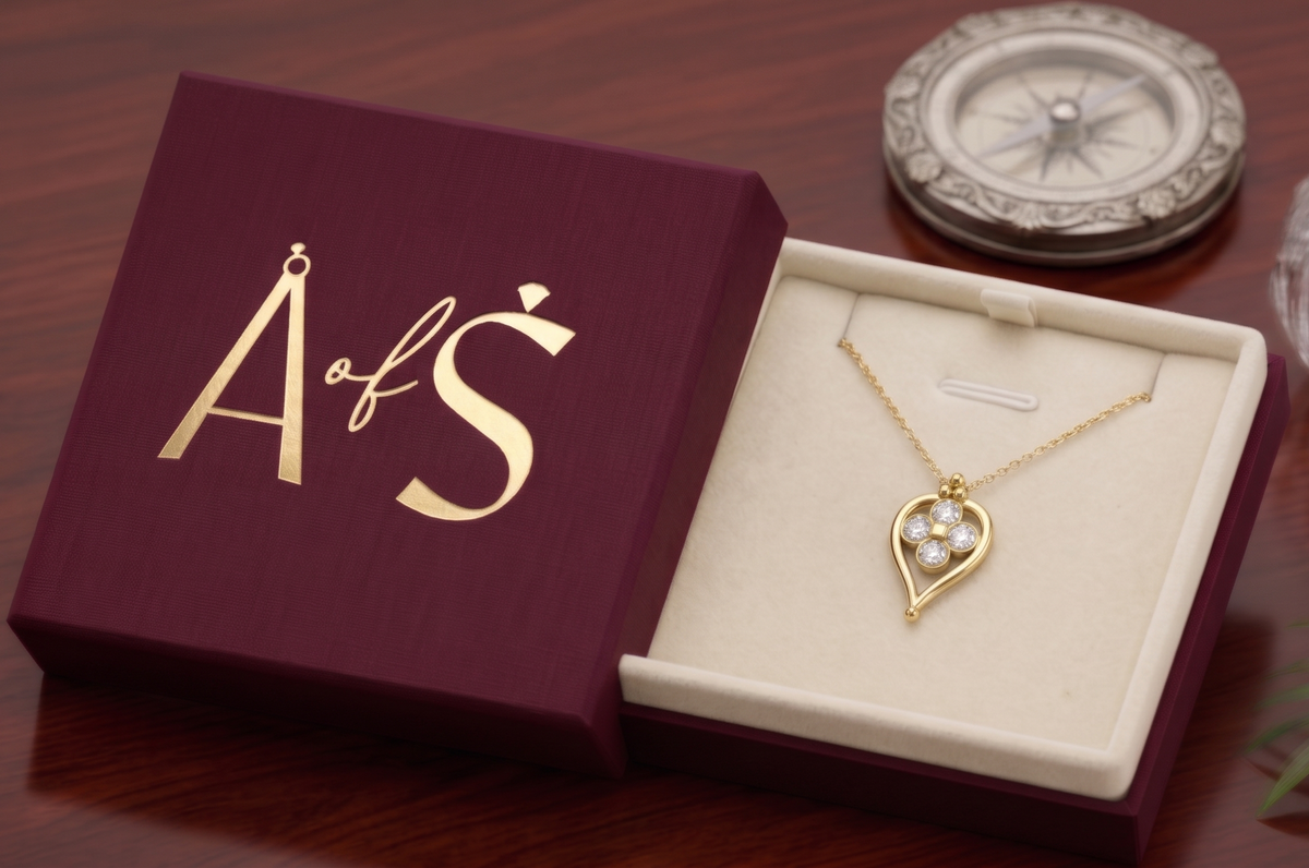 Sterling Silver Teardrop Quatrefoil Chain Pendant