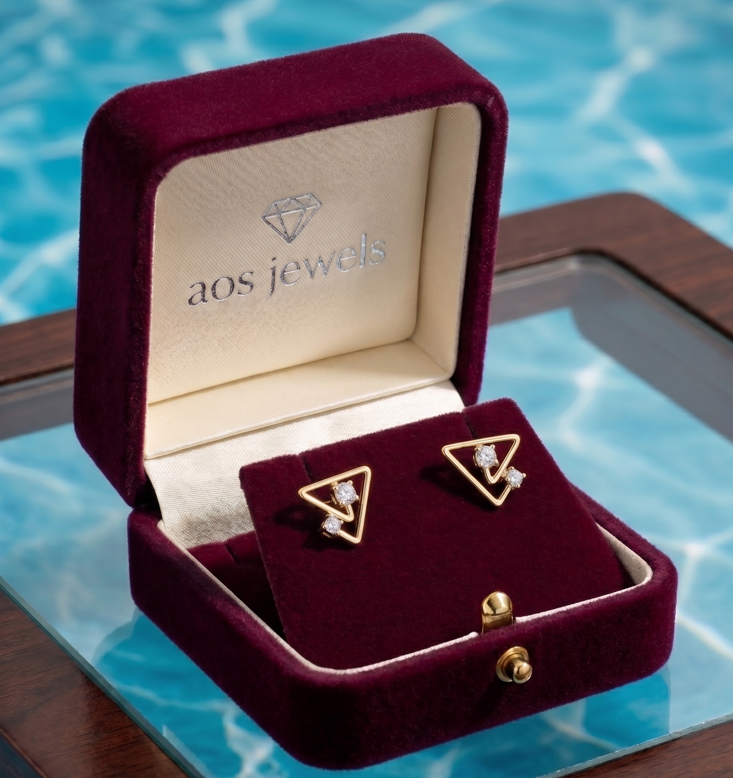 The Apex Triangle Silver Studs
