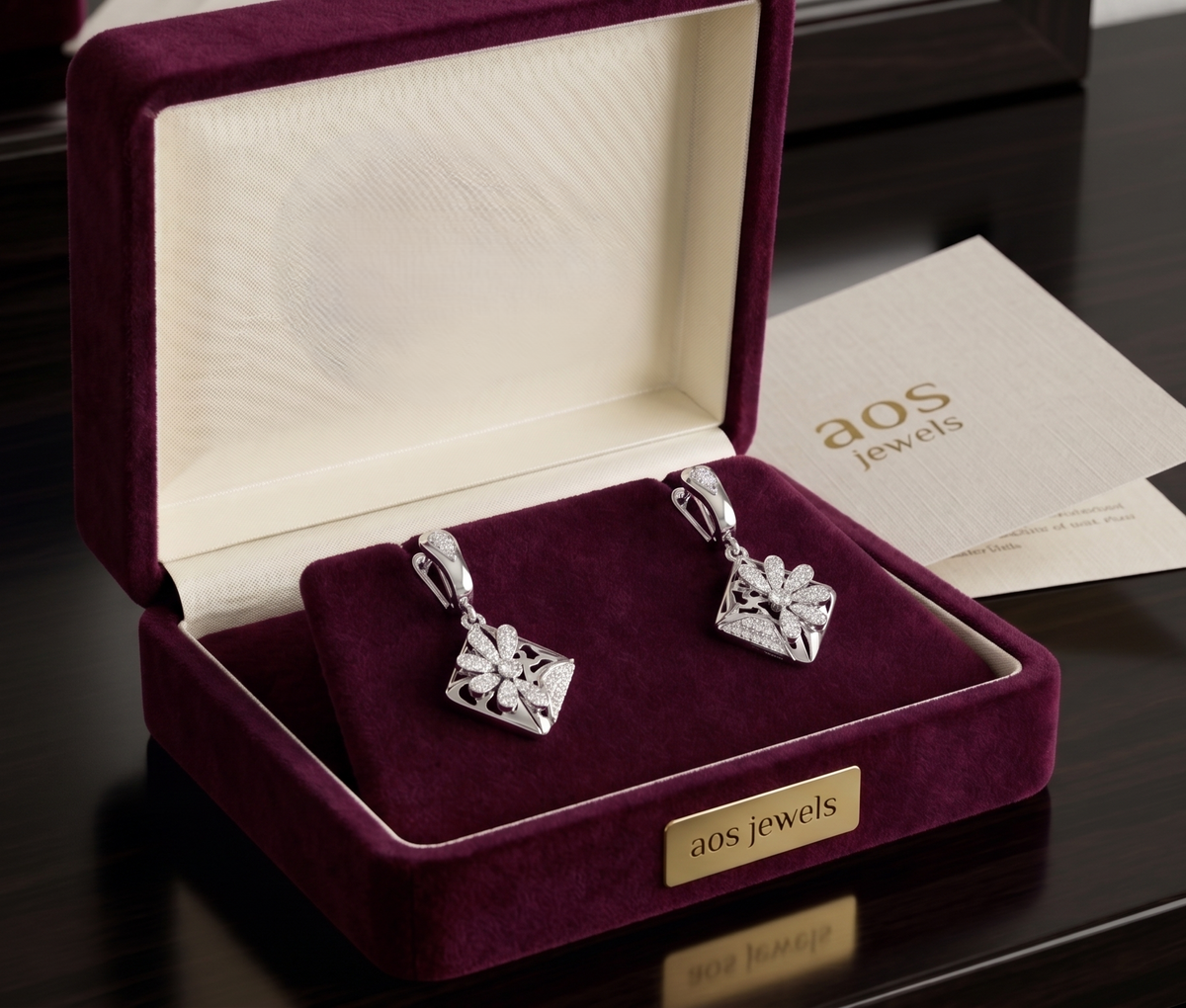 The Enchanted Flora Rhombus Earrings