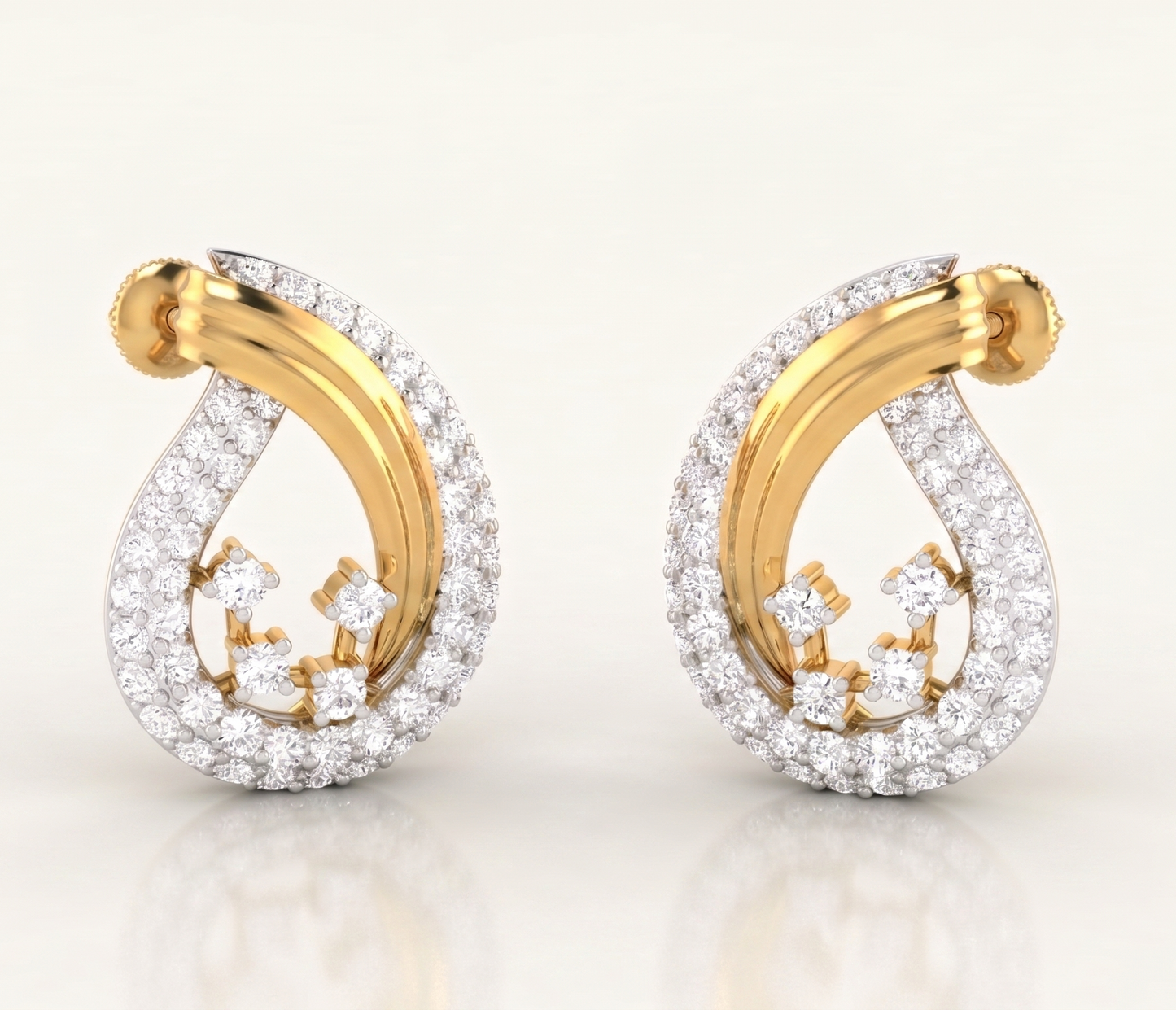 The Lumina Wave Silver Earrings