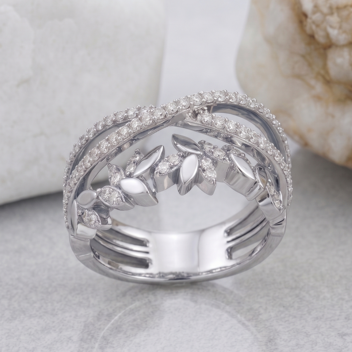 The 'Enchanted Forest' Layered Silver Ring