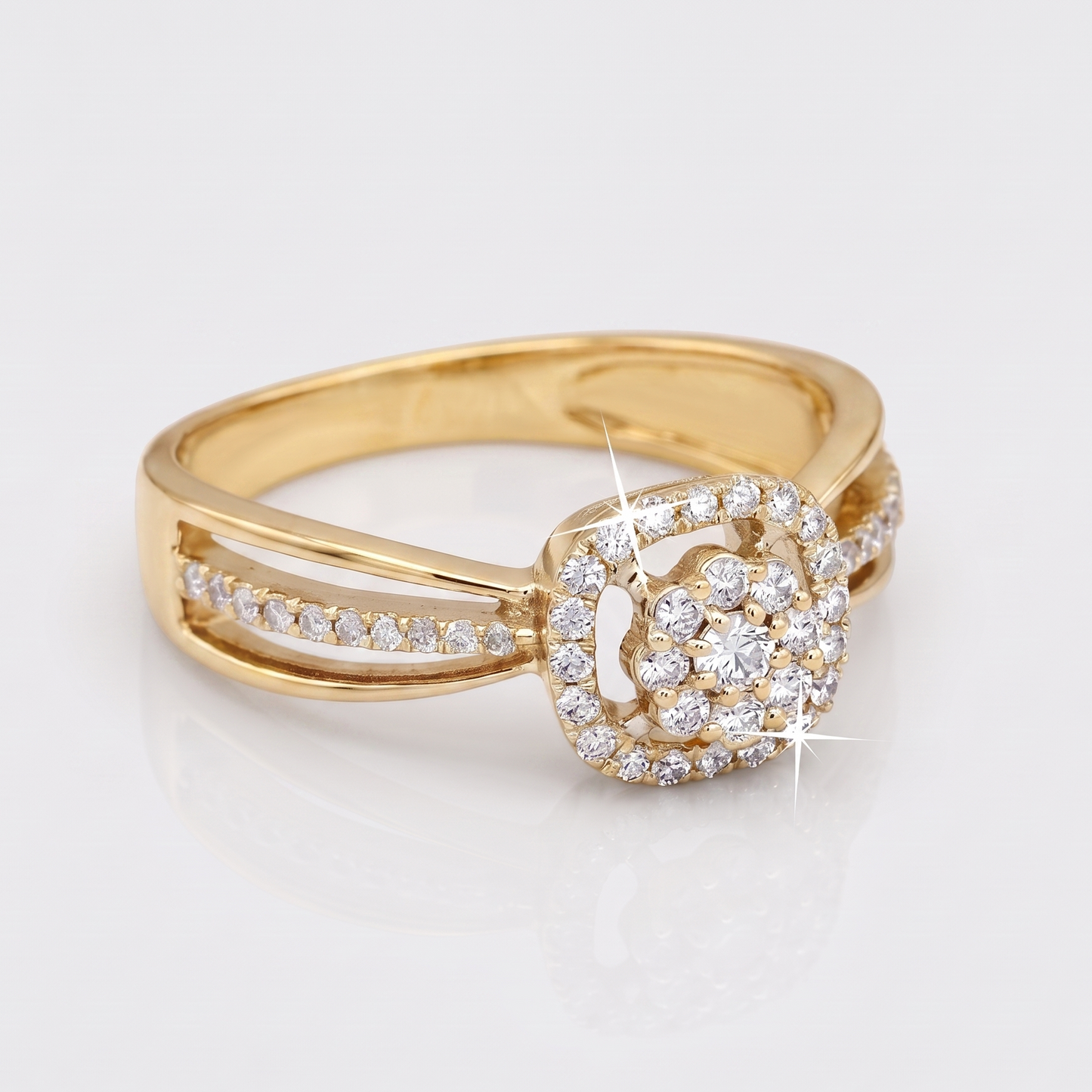 The Cushion Shape 925 Silver Ring