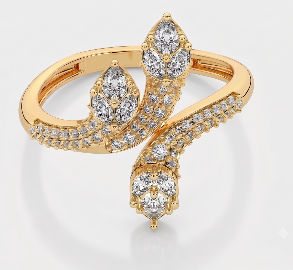 The 'Enchanted Vine' Silver Wrap Ring
