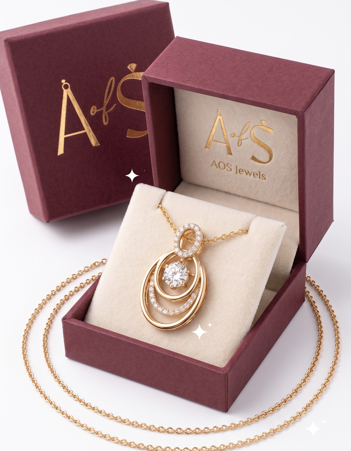 925 Sterling Silver Concentric Oval Pendant