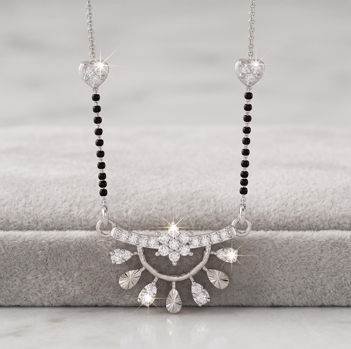 The Radiant Canopy Silver Mangalsutra