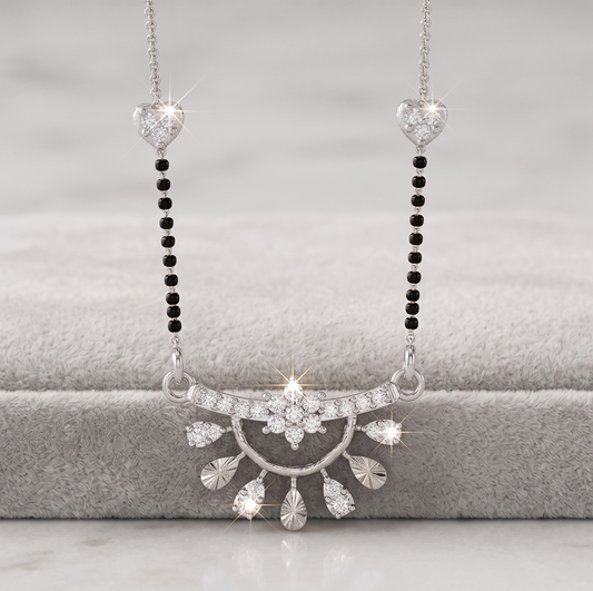The Radiant Canopy Silver Mangalsutra