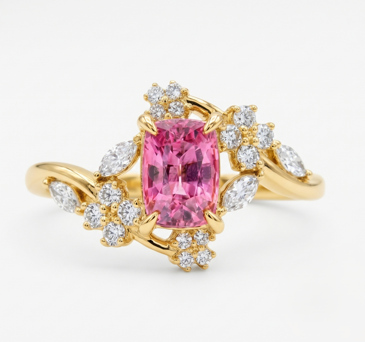 The Silver Fuchsia Garden Ring