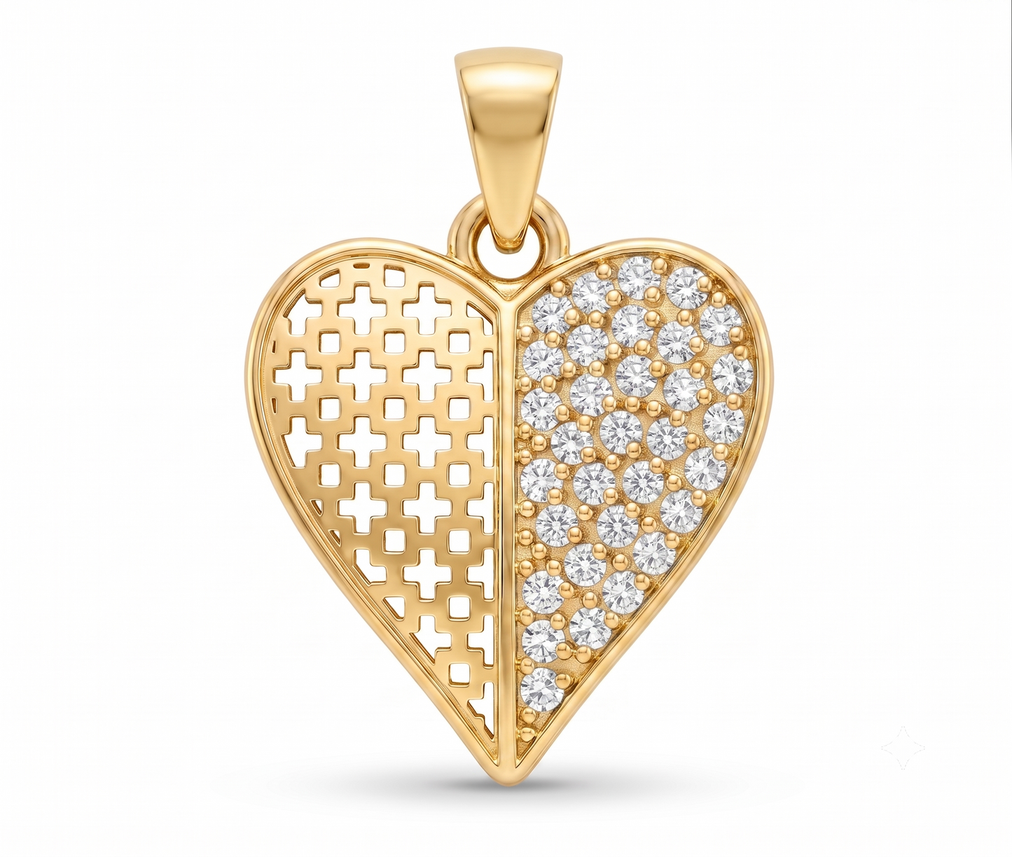 The heart 925 silver chain pendant