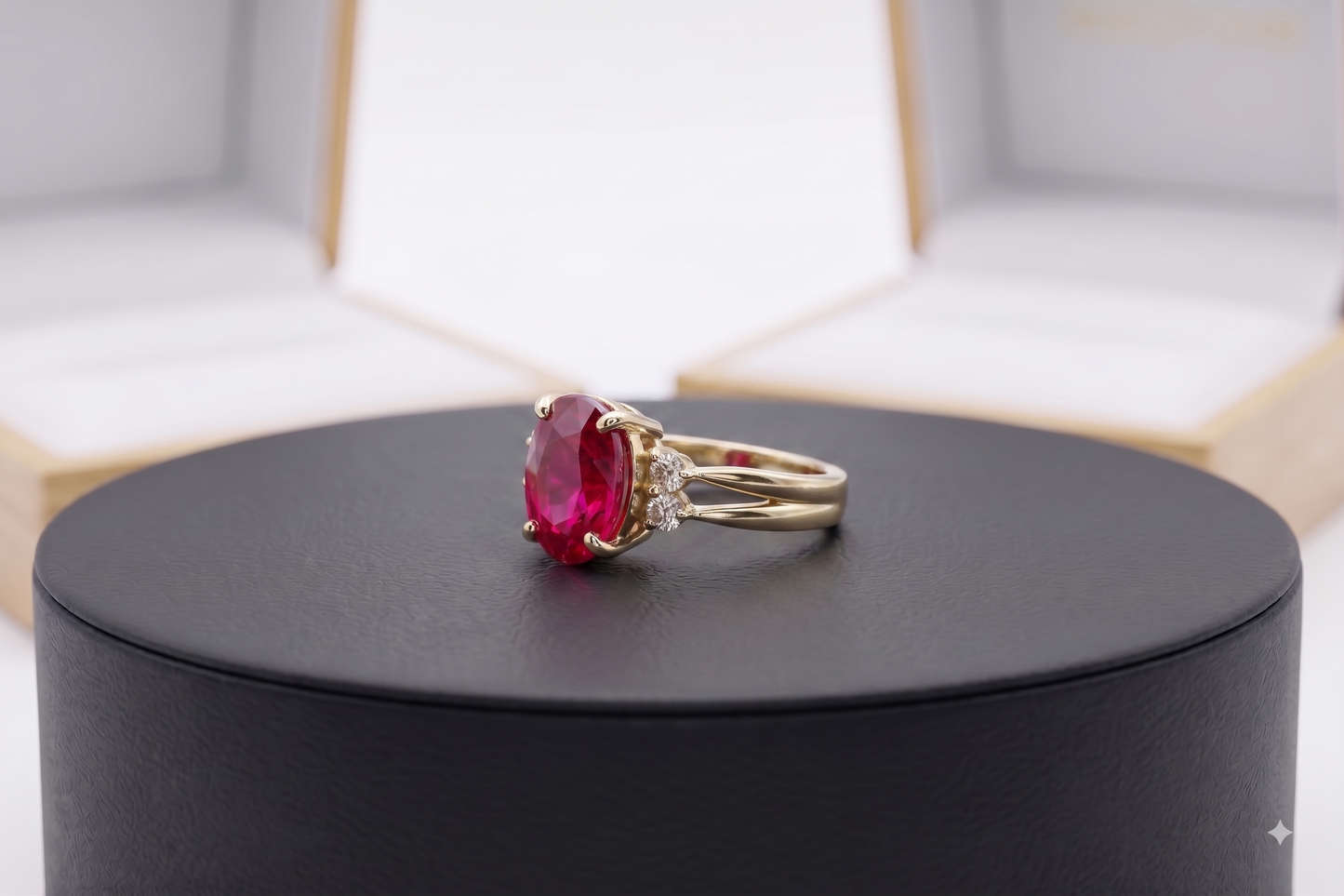 Classic Oval Ruby Statement Ring