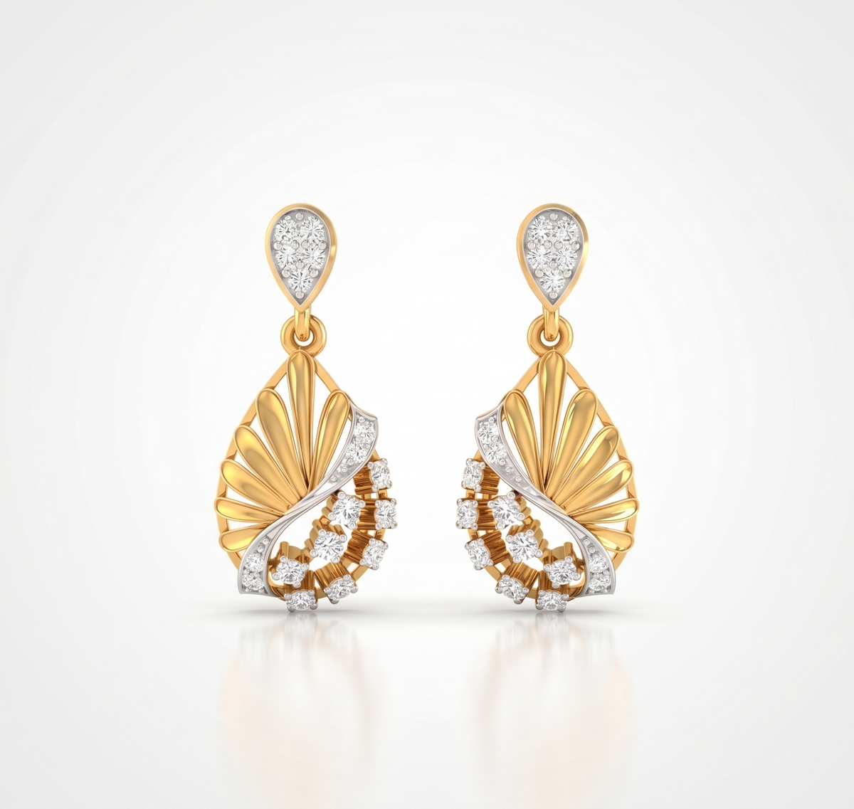 The AOS Oceanic Swirl Silver Earring
