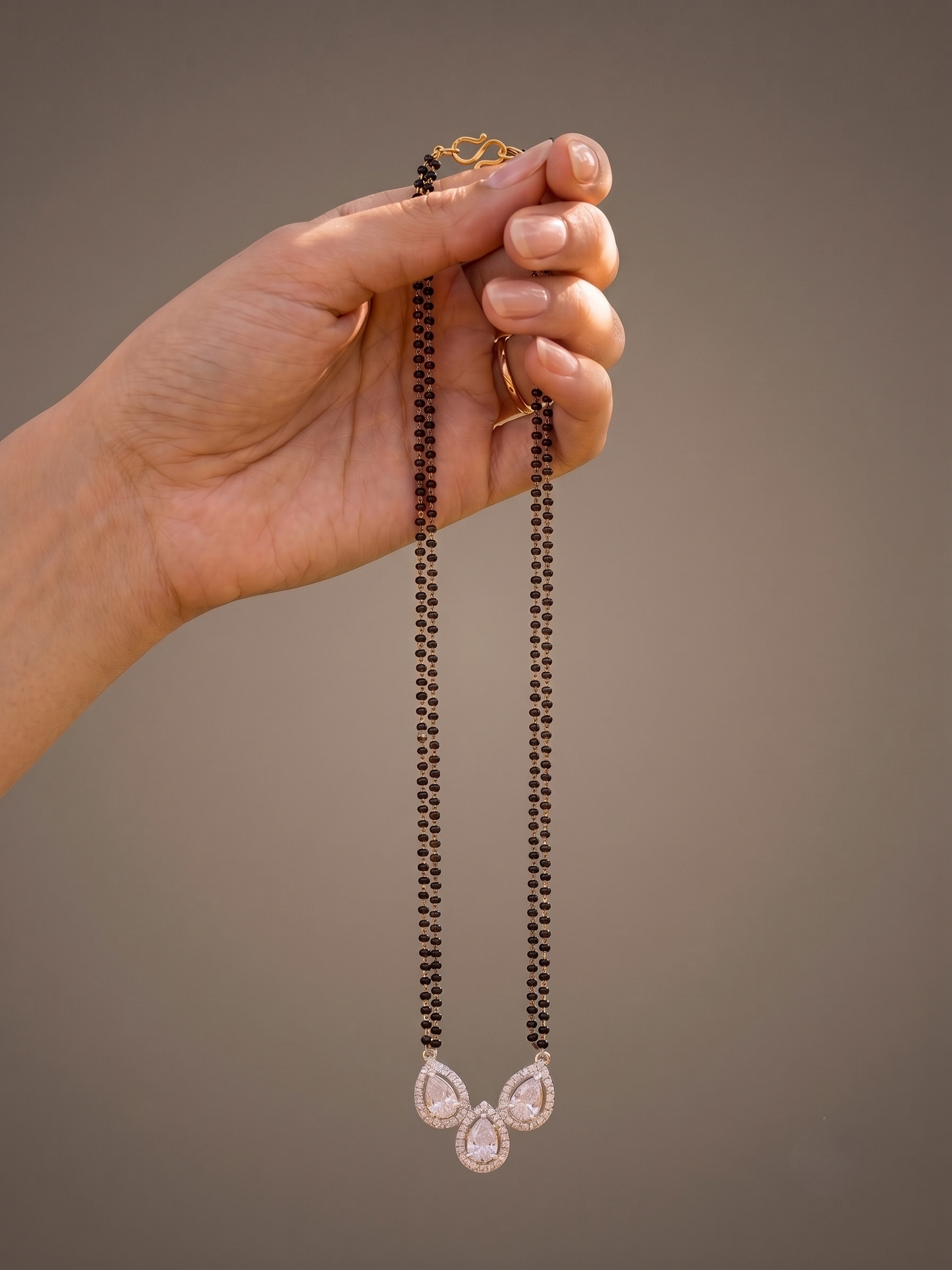 The Pear Shape Mangalsutra in 925 Silver
