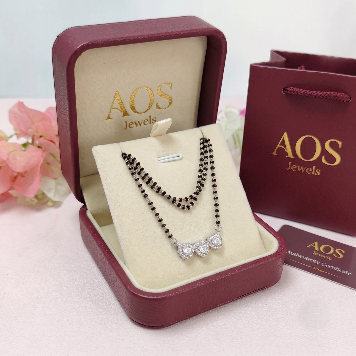 The Trinity of Love Silver Mangalsutra
