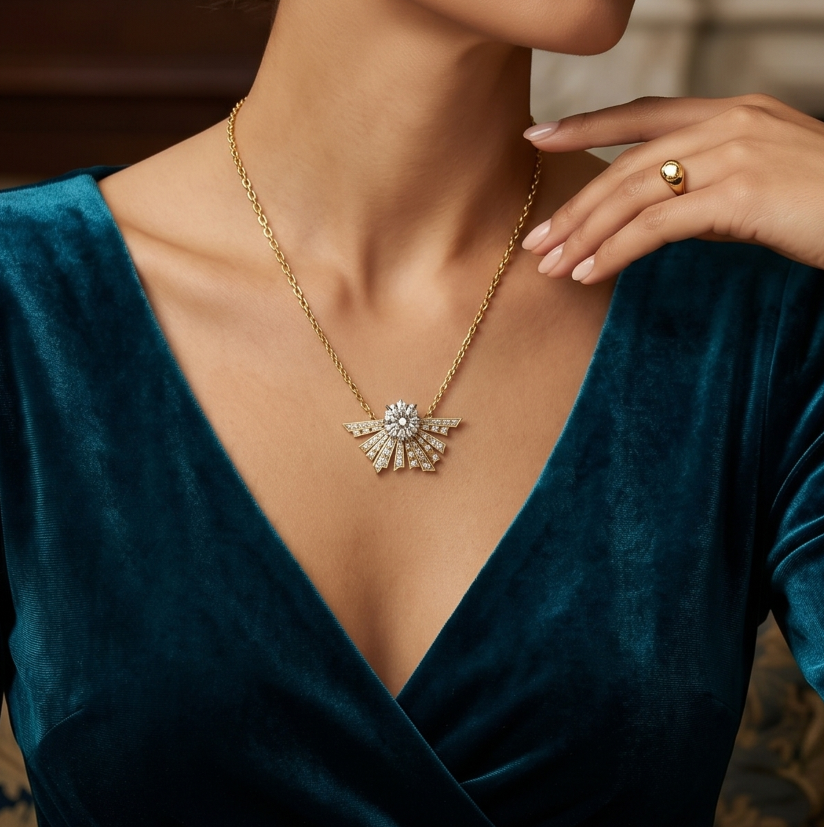 The Silver Prism Beam pendant