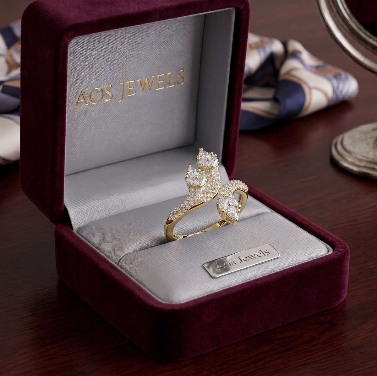 The 'Enchanted Vine' Silver Wrap Ring