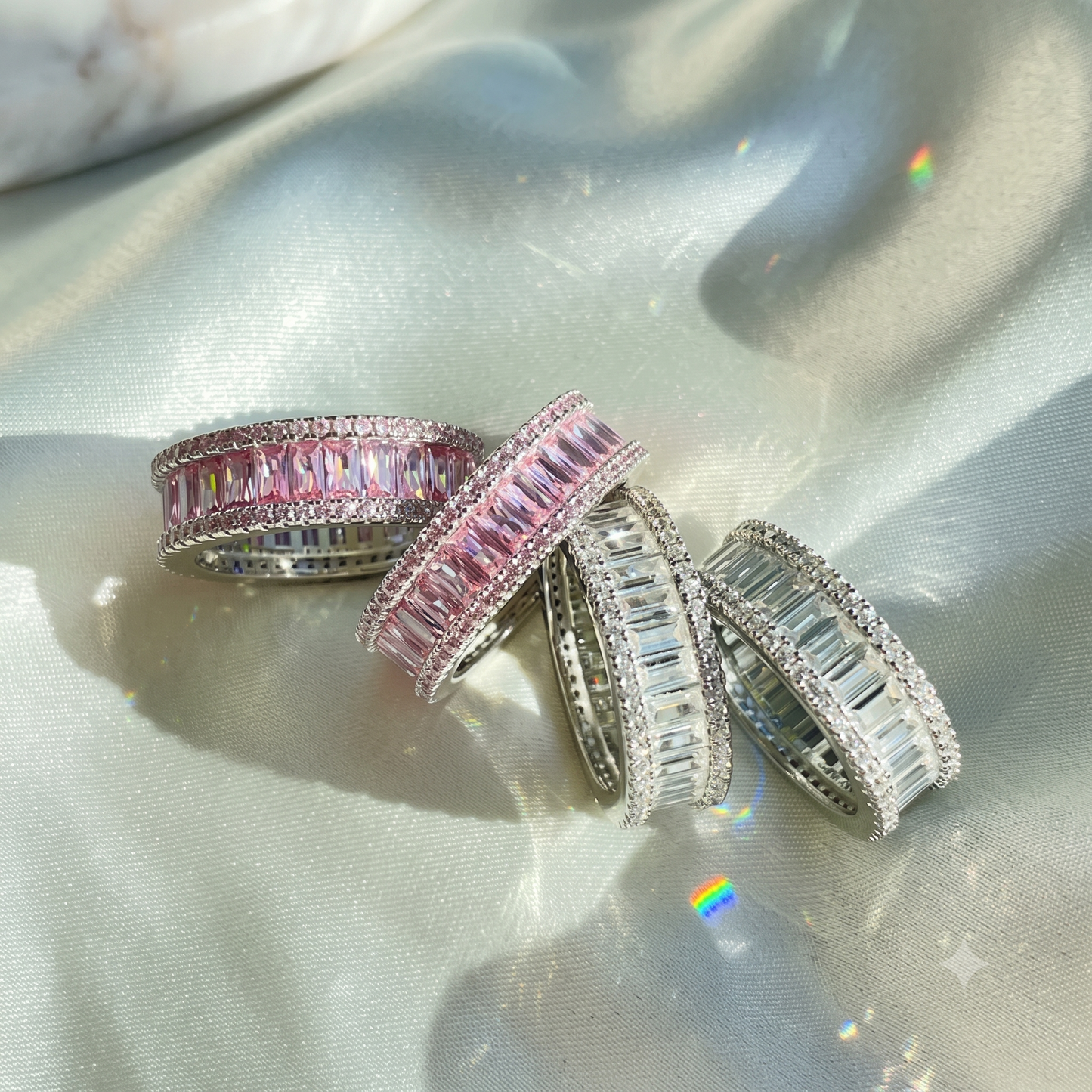 A silver eternity 925 silver ring