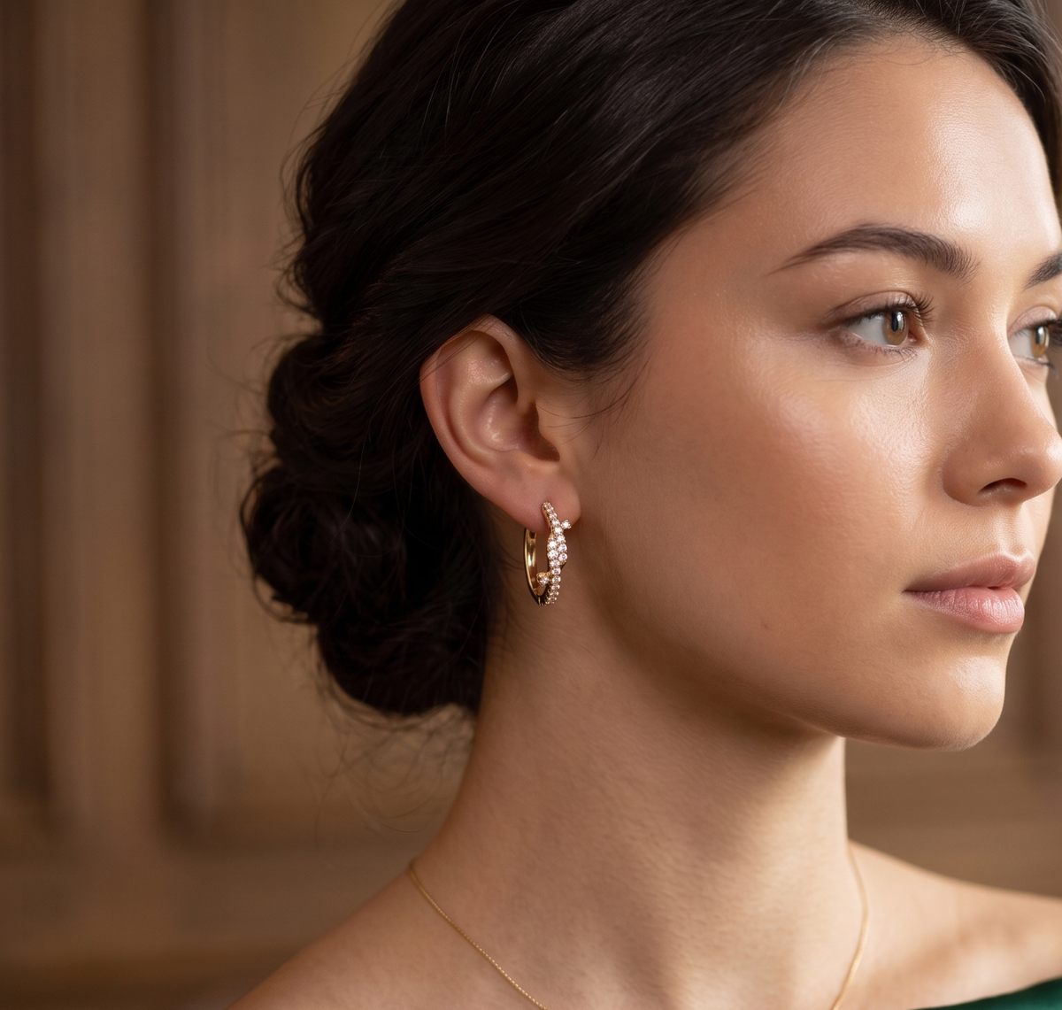 Criss-Cross Hinged Silver Hoops
