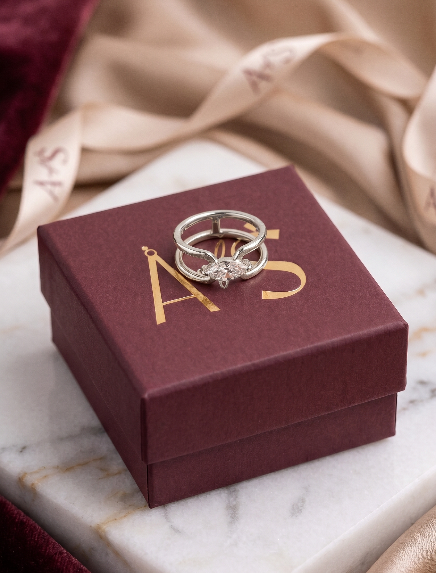 The "Nova" Double Band Silver Ring