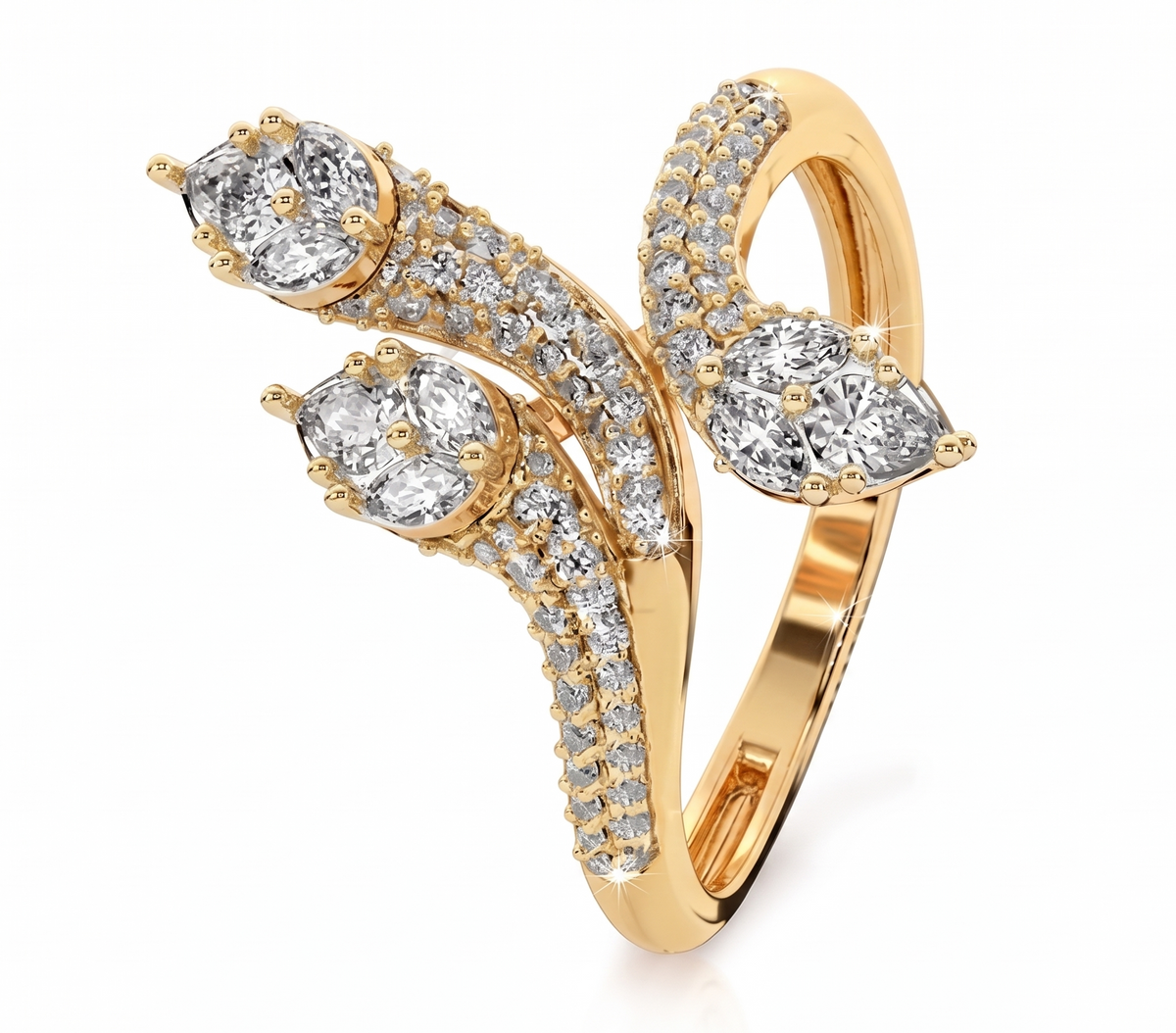 The 'Enchanted Vine' Silver Wrap Ring