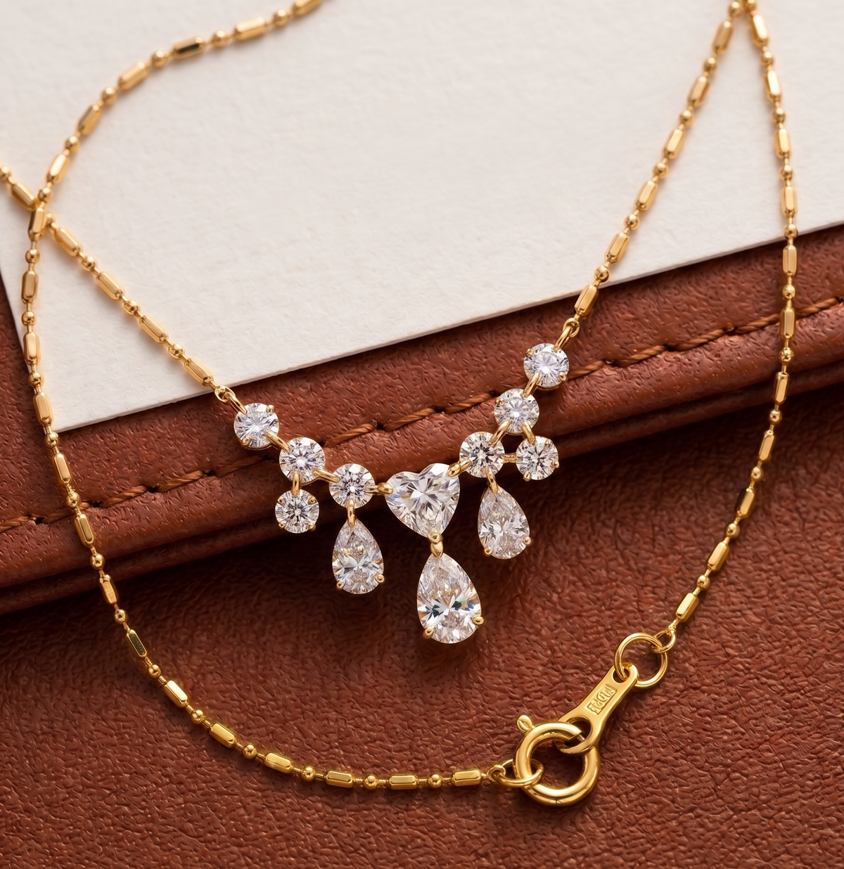 The Starlight Cascade Silver Necklace