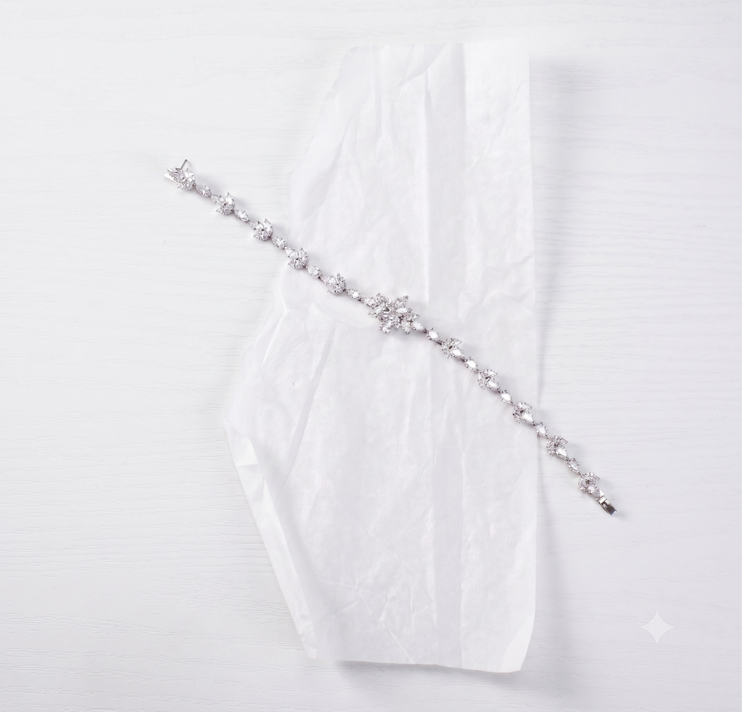 The "Lumina" Botanical Silver Bracelet