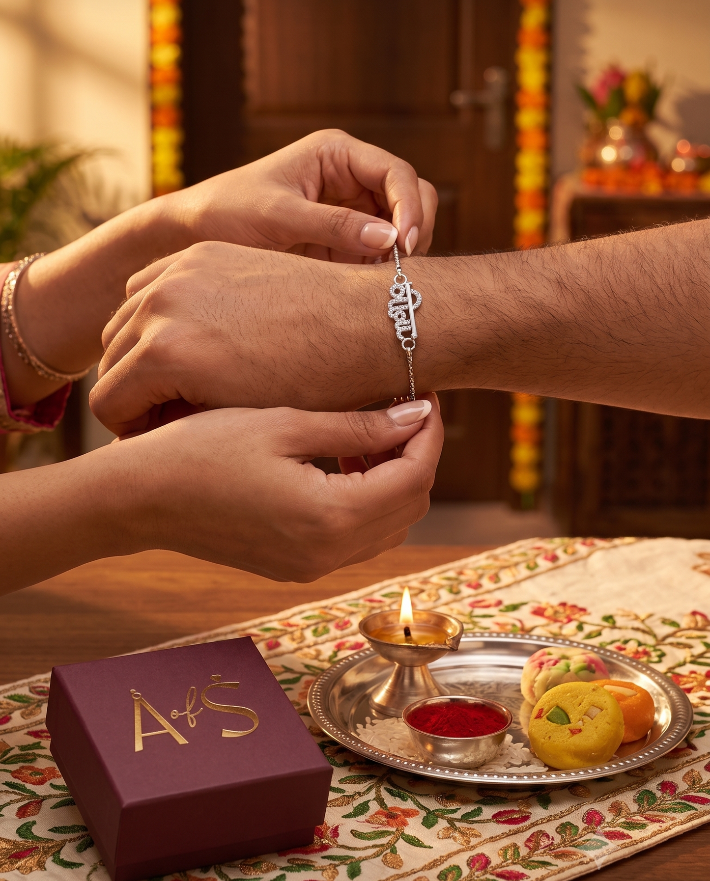 The Veera 925 Silver Rakhi