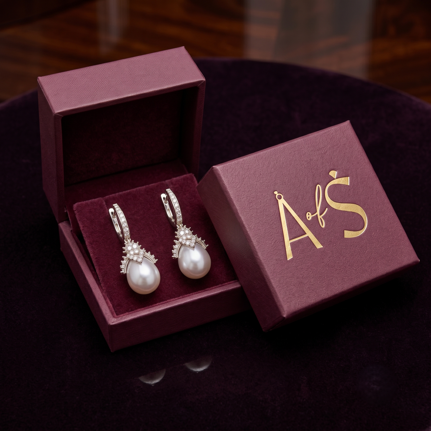 The Regal Crown Pearl Drop Earrings