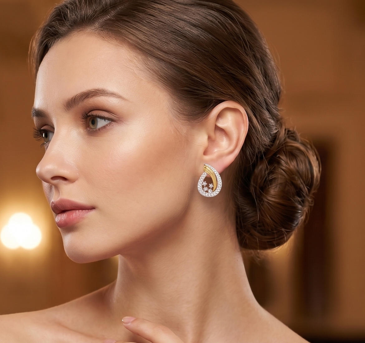 The Lumina Wave Silver Earrings