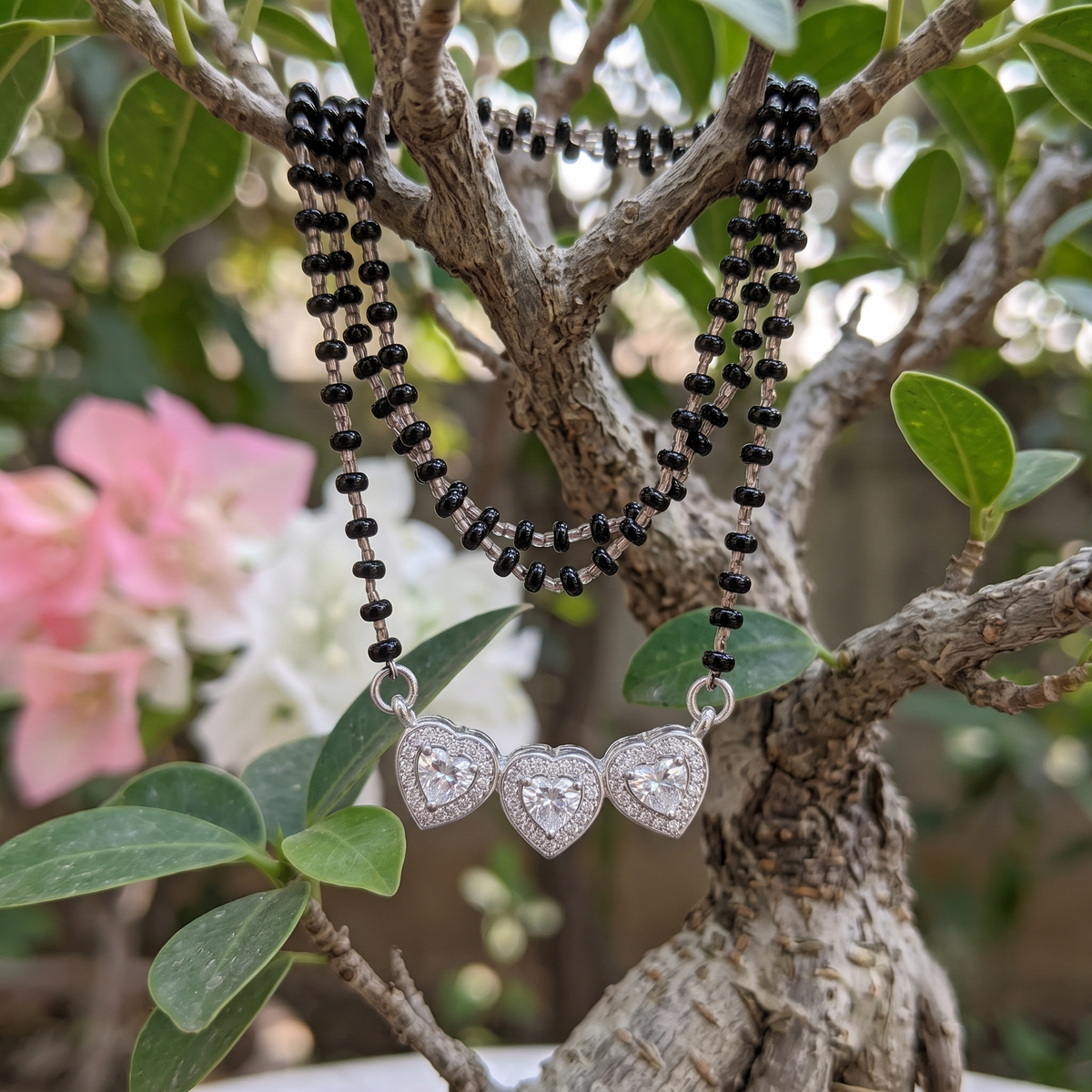 The Trinity of Love Silver Mangalsutra