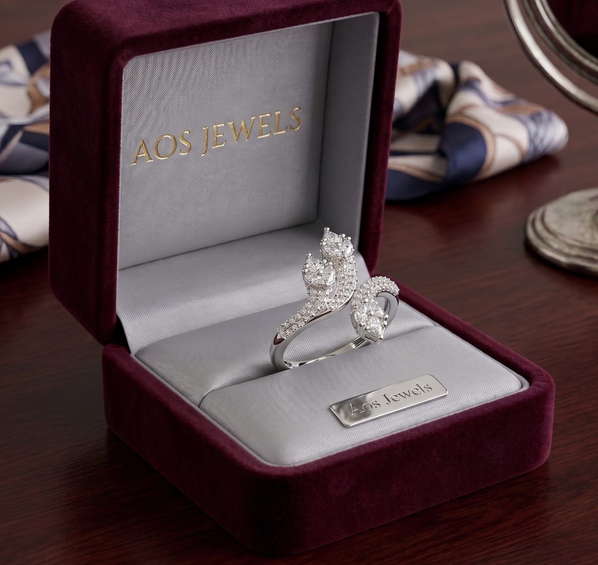 The 'Enchanted Vine' Silver Wrap Ring