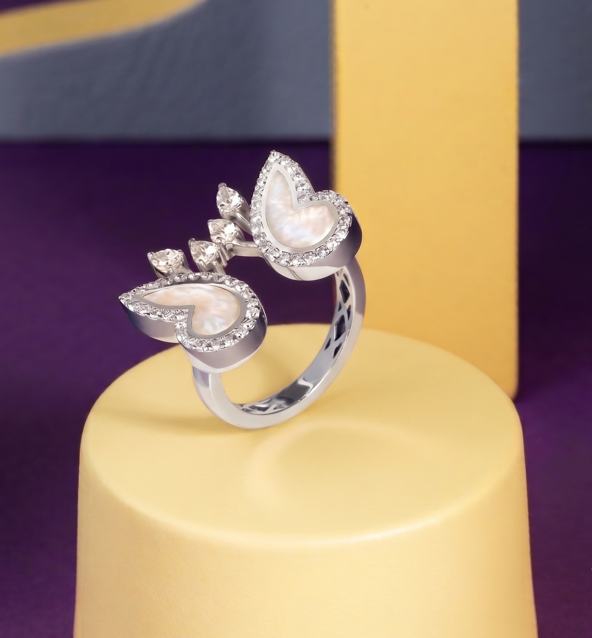 Sterling Silver Butterfly Wing Statement Ring