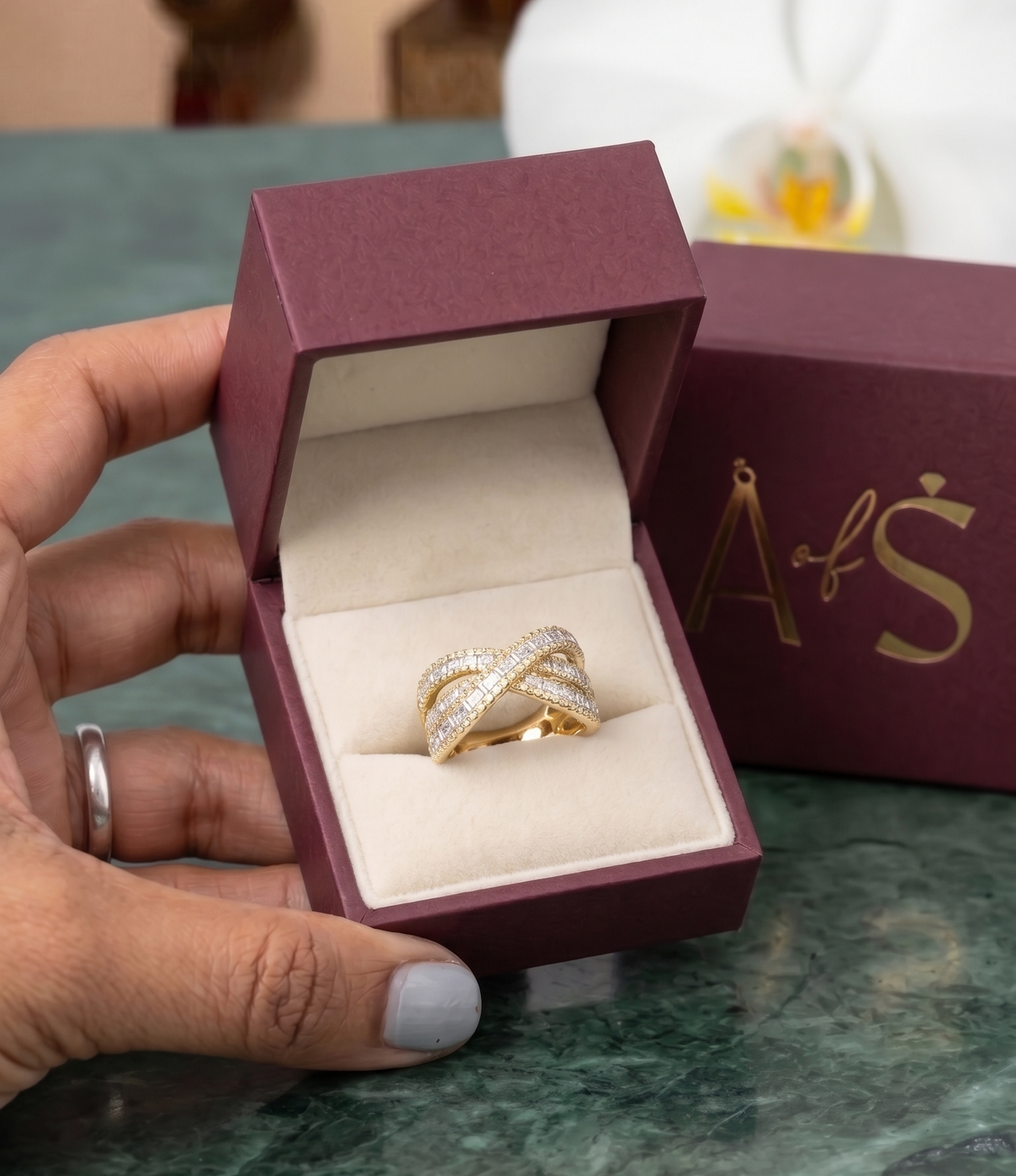 Multi-Band Intertwined Crisscross Silver Ring