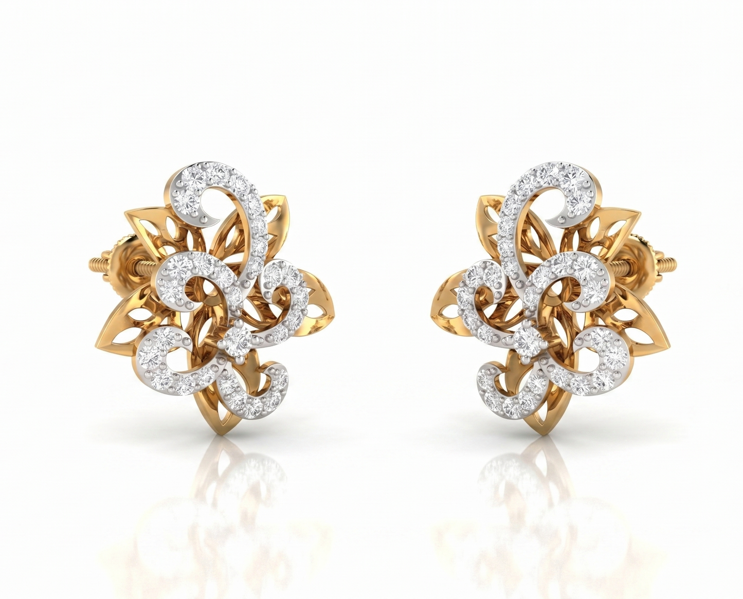 The Enchanted Lotus Silver Earrings