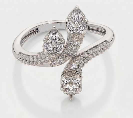 The 'Enchanted Vine' Silver Wrap Ring