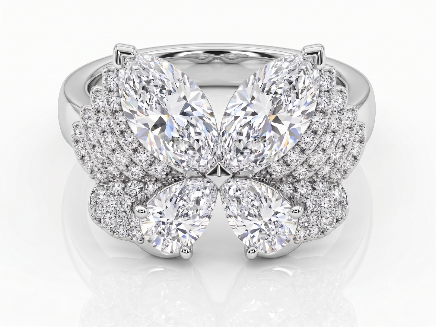 The Butterfly 925 Silver Ring