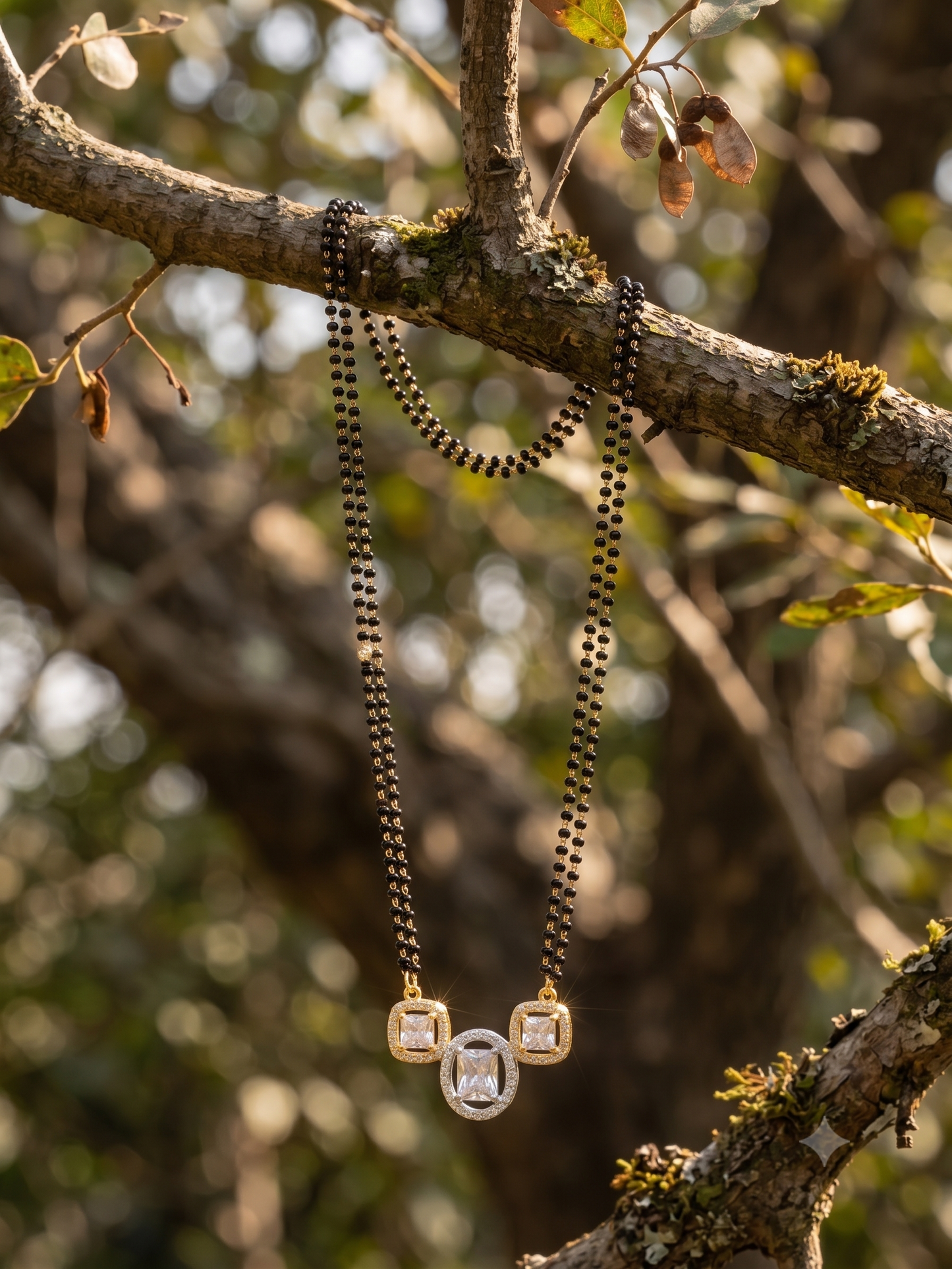 The Mangalsutra in 925 Silver Gold & White Plated