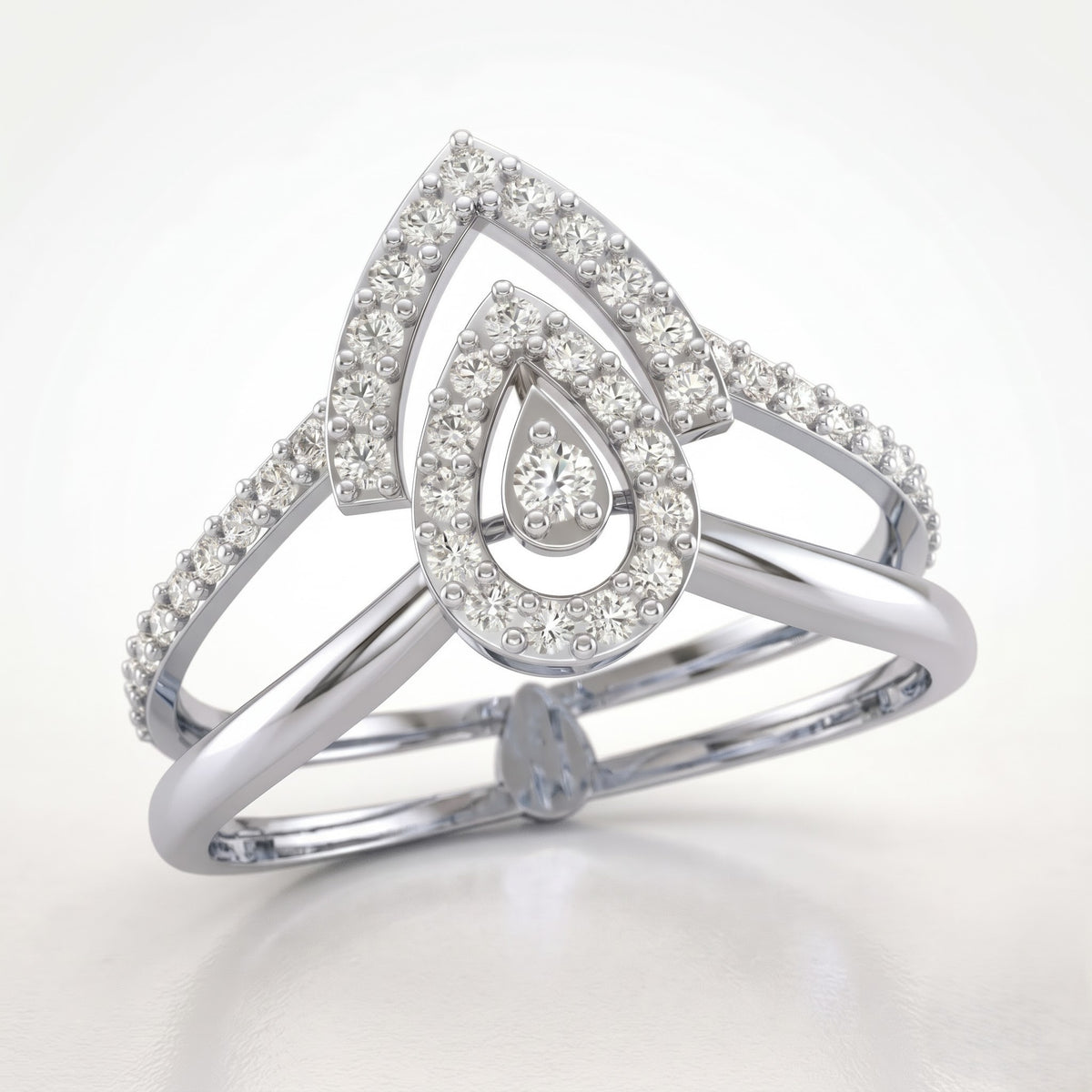 Modern Celestial Contour 925 Silver Ring