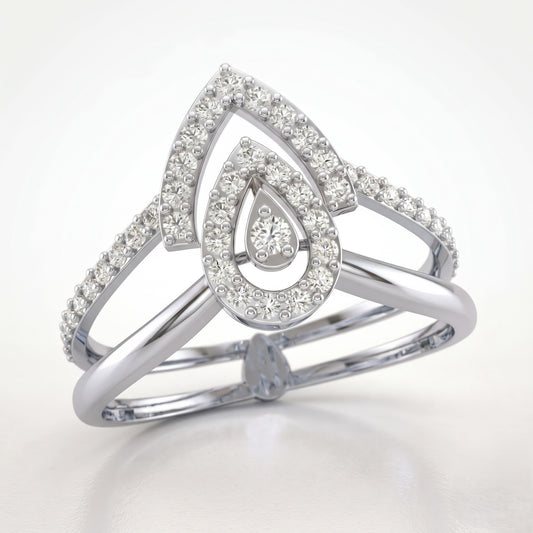 Modern Celestial Contour 925 Silver Ring