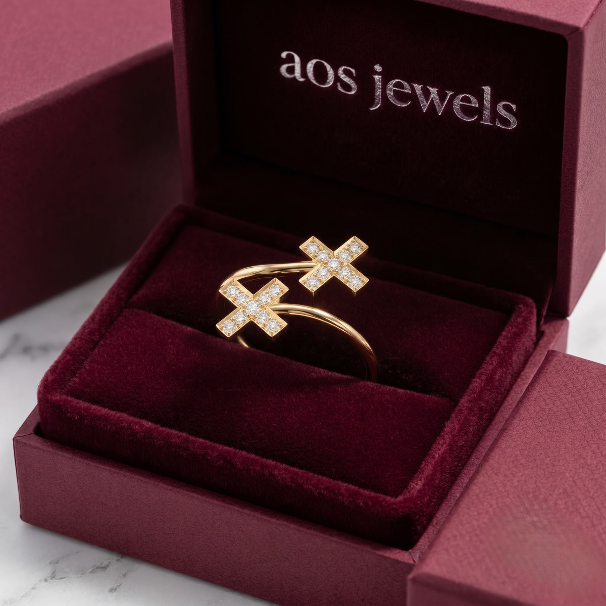 The Infinity Faith Double Cross Silver Ring