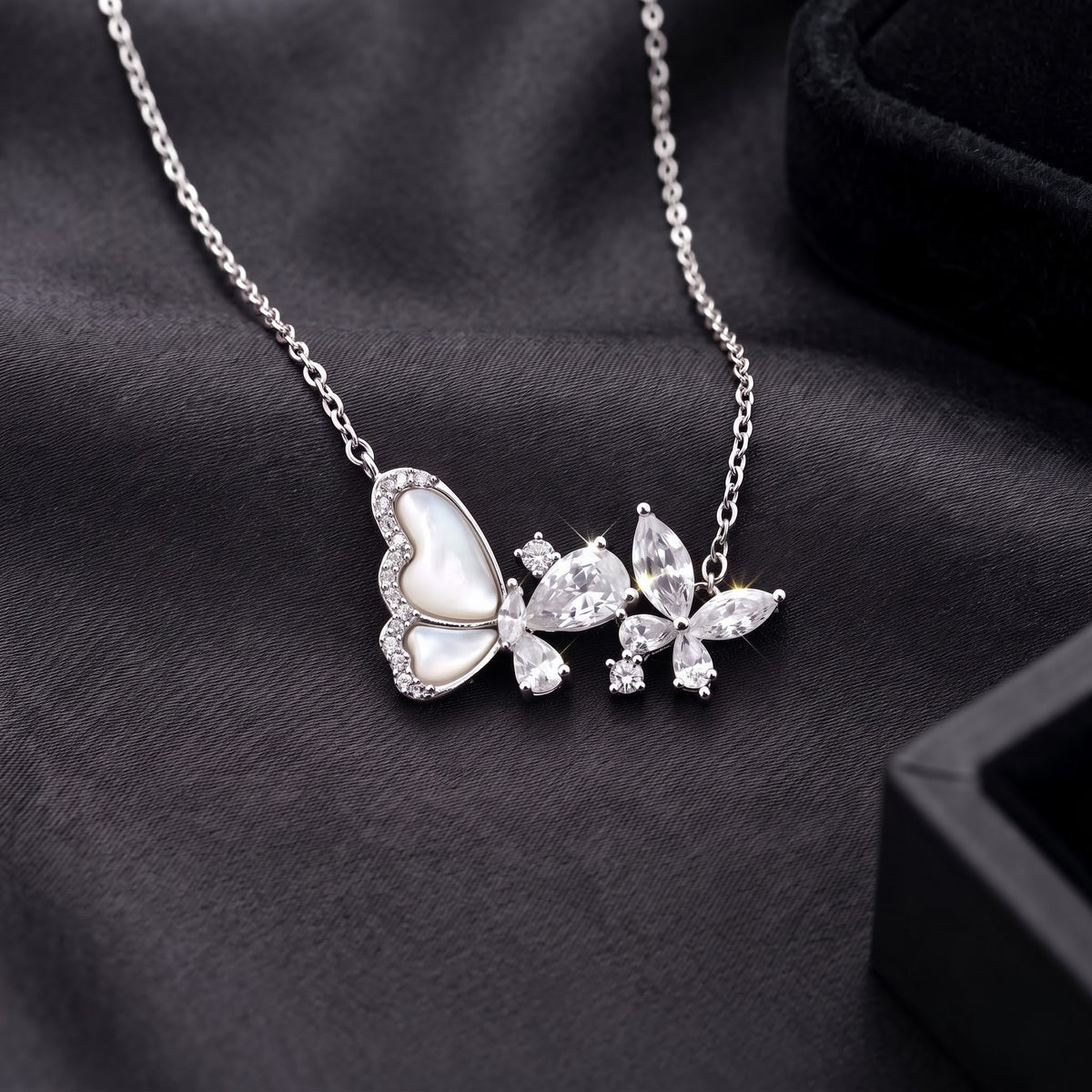 The Silver Lumina Butterfly Pendant