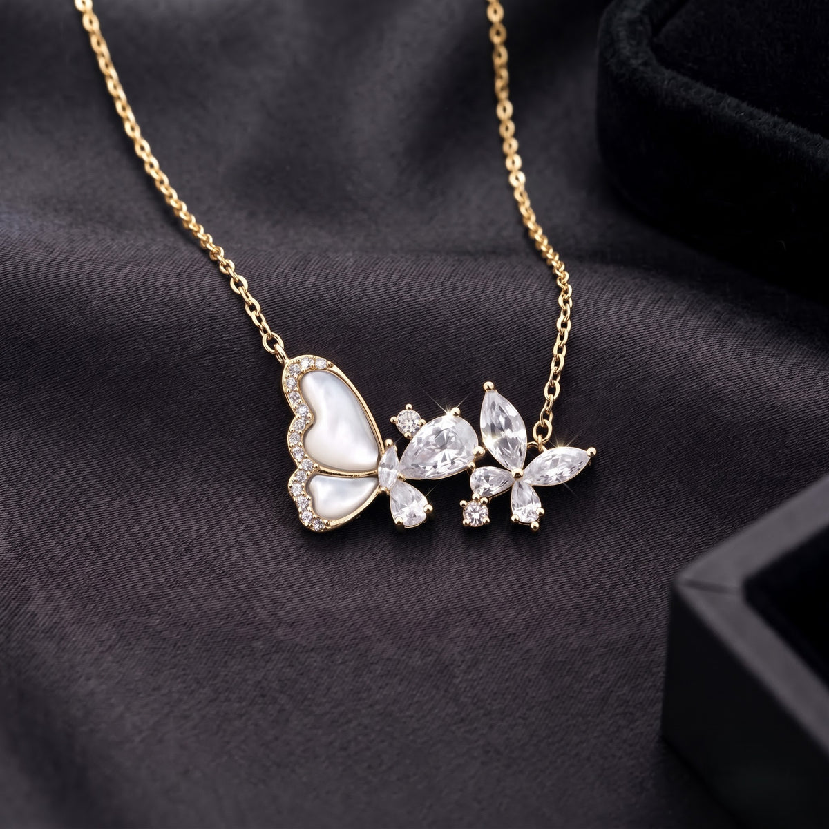 The Silver Lumina Butterfly Pendant