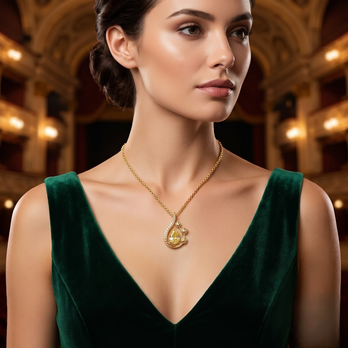 The Silver Tulip Blossom Pendant